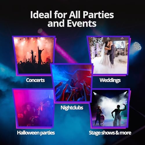 1 Gallon Fog Machine Liquid Smoke - Medium Density Smoke Machine, Fog Juice for 400-1500 Watt Foggers, Water-Based, Lasting & Ultra Thick Atmosphere, Ideal for Concerts, Parties & Events