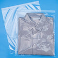 13" X 15" (30 Count) 2 Mil Clear Plastic Shirt Bags, Reclosable Large Poly Bags with Lock Seal Zipper for Travel, Storage, Packaging, Shipping