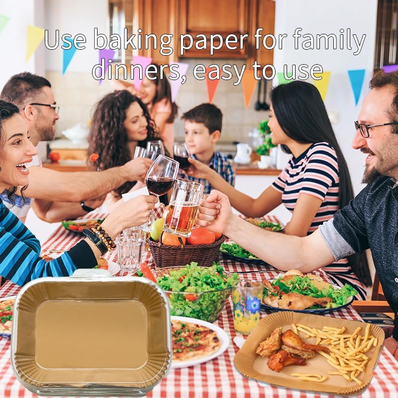 125 PCS Air Fryer Liners Disposable, 11x6 Inch Unbleached Parchment Paper for Ninja Smart XL Air Fryer, Baking Accessories, Safe & Non-Stick Air Fryer Parchment Paper Liners