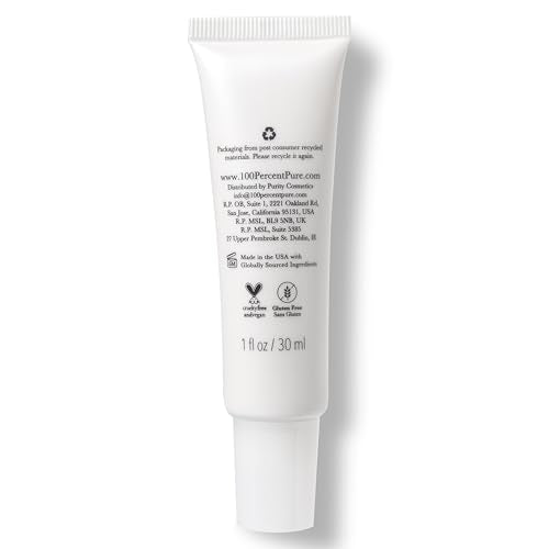 100% PURE Coffee Bean Caffeine Eye Cream Refresh & Hydrate Under Eye Treatment Reduce Puffiness, Dark Circles, Wrinkles with Green Tea, Rose Hip, Vitamin E - Youthful Vibrant Eyes - Vegan - 1 oz