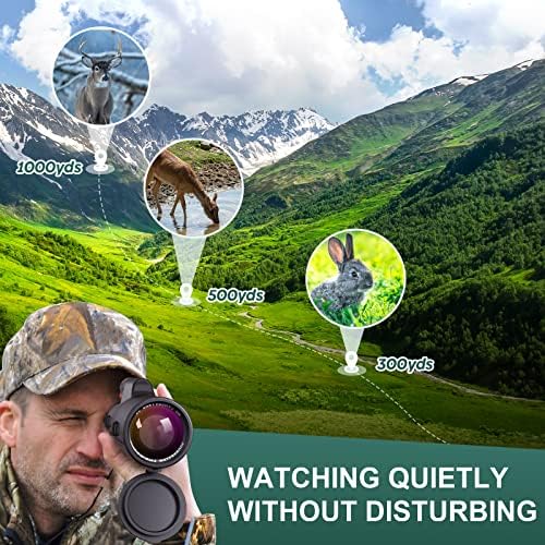 12x56 HD Monocular Telescope with Premium Carry Case,Phone Adapter and New Generation Tripod,Portable and Waterproof High Power Monocular for Hiking and Bird Watching