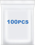 100 PCS 6" x 9" Thick 2.4 Mil Clear Zip Poly Bags Plastic Reclosable Zip Seal Lock Bags Photo Cards Snacks Seeds Zipper Bag