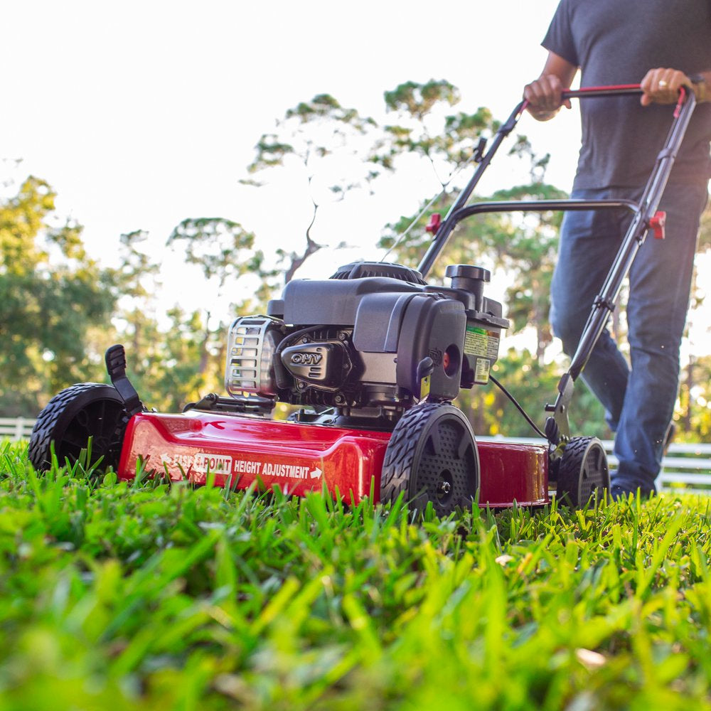 Hyper Tough 20" Gas Push Lawn Mower with 125cc Briggs & Stratton Engine, Prime N Pull Start, 5-Position Height Adjustment
