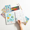 SparkleStudio Watercolor & Sticker Book Set