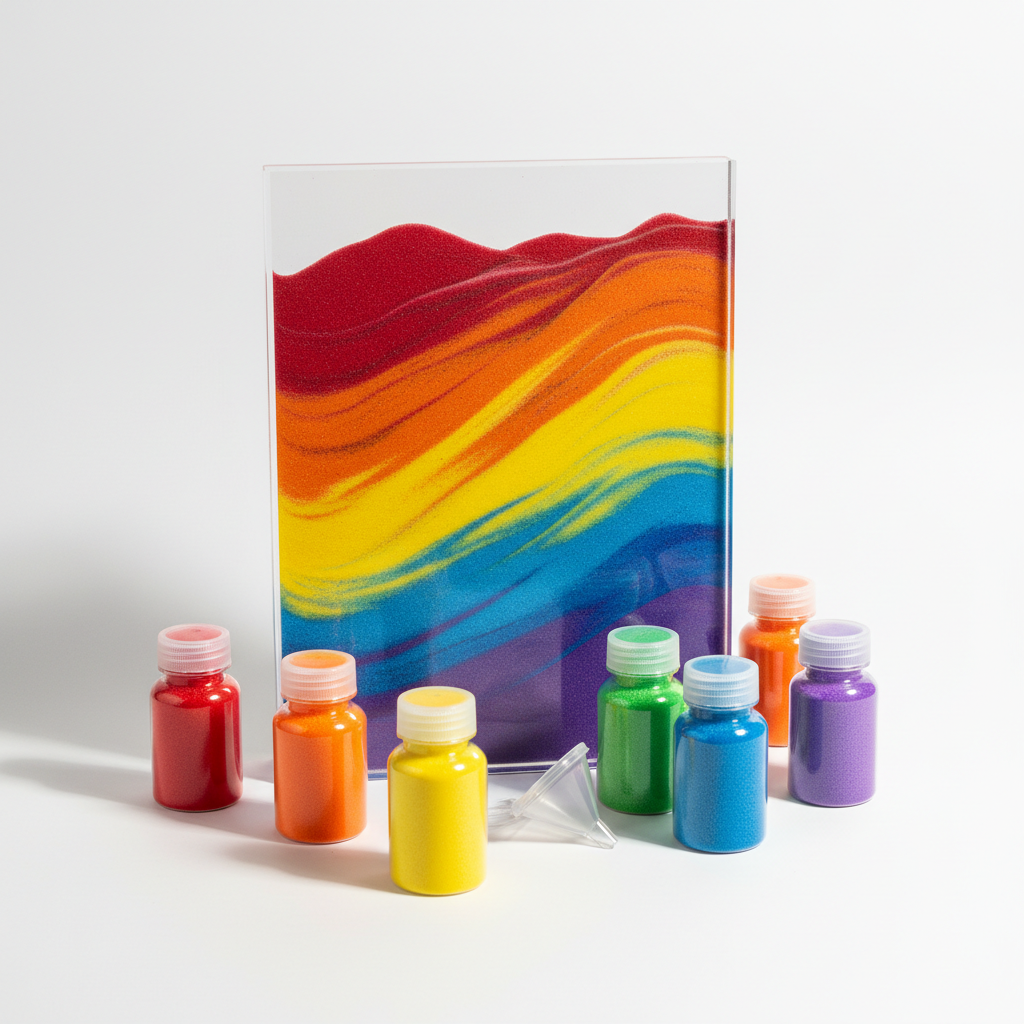SensoryScape Rainbow Sand Art Kit