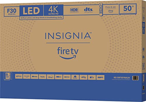 Insignia 50" F30 Series 4K UHD Smart Fire TV with Alexa Voice Remote