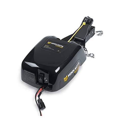 Minn Kota Deckhand 40 Electric Anchor Winch - 40 lb Capacity, Includes 100 ft Nylon Rope, Horizontal Davit